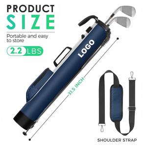 Bolsa de <span class=keywords><strong>Golf</strong></span> Mini Resistente y Ligera, Tipo Pencil Bag, con Correa de Hombro Acolchada, Azul, para Caminar, para Par 3 - Product Image 1