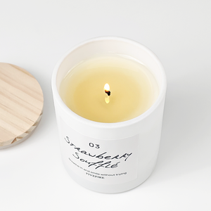 Juego de <span class=keywords><strong>Velas</strong></span> Aromáticas Personalizadas OEM, Etiqueta Privada, <span class=keywords><strong>Velas</strong></span> de Cera de Soya de Lujo en Frascos de Vidrio, Venta al <span class=keywords><strong>por</strong></span> <span class=keywords><strong>Mayor</strong></span>, Vela Blanca con Tapa de Madera - Product Image 6
