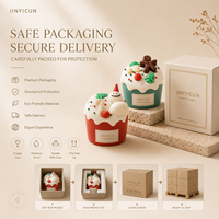 Vela Aromática de Almizcle Blanco Navideño con Diseño de Muñeco de Nieve de Jengibre para Regalo Navideño, Venta al por Menor, Marca Privada, OEM, Pedido Personalizado