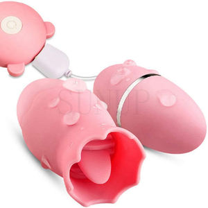 Scatola personalizzata gratuita-donne sesso femminile prodotto USB <span class=keywords><strong>ricarica</strong></span> vibratore vibrazione Mini uova d'amore leccatura lingua - Product Image 1