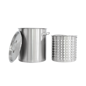 Olla de cocina antiadherente comercial Acero inoxidable Olla de sopa circular de <span class=keywords><strong>50</strong></span> <span class=keywords><strong>litros</strong></span> con capa filtrada - Product Image 1