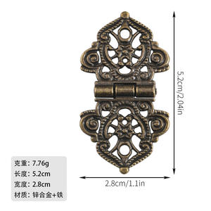 Charnière de meuble en alliage de zinc et fer à fermeture douce pour portes d'armoires de chambre d'hôpital - Durable, installation facile, ouverture à 180° - Product Image 4
