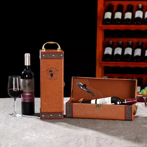 Boîte Cadeau en <span class=keywords><strong>Bois</strong></span> Faite à la Main pour Vin Rouge, Estampage Or, Élégante, pour Bouteilles Simples ou Doubles, avec Poignée, Logo Personnalisé, Vente en Gros - Product Image 3