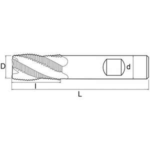 FERVI - F007/07 Fraise à queue droite 4 cannelures-EAN 8012667237868 POWER TOOLS ACCESSOIRES ACCESSOIRES POUR ROUTEURS - Product Image 2
