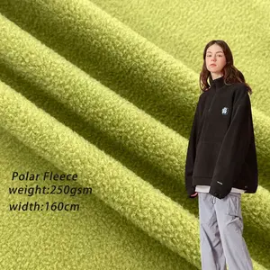 100% Polyester Flame Retardant Yarn Super Soft Polar Fleece Blanket Fabric
