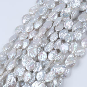 Perles d'eau douce naturelles Wenchi de 15 cm, 7-8 mm, en forme de riz, en vrac, pour la fabrication de bijoux DIY avec fil de Zhuji et perles dispersées - Product Image 2