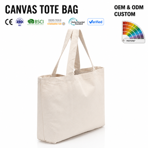 Customized Logo Letter Tote Bag Women Foldable Canvas Embroidered Pockets Other Closure Reusable Fuzzy Art <b>Medium</b> <b>Size</b> <b>Handbag</b> - Product Image 1