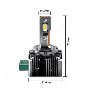 Lampu depan led canbus 2023 d3s, bohlam lampu depan 20000 lumen H7 H4 H11 d3s seri r