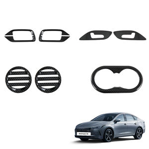 Accessoires intérieurs Chazor, ABS, motif fibre de carbone, couvercle de console centrale de voiture, couvercle de panneau de commande des fenêtres pour Byd Destroyer 05 - Product Image 3