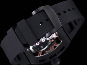 Orologio Automatico Meccanico Sportivo da Uomo con Tourbillon Scheletrato in Ceramica Nera, Raro e Unico, Realizzato in Materiale 052 - Product Image 5