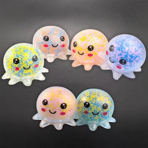 Yiwu JO Wholesale <b>LED</b> Flashing Octopus Stress <b>Balls</b> Soft Sensory Squeeze Squishy Fidget Toys for Kids and Adults Stress Relief - Product Image 6