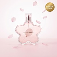 Fragancia Sakura Kiss Light con aroma a flor de cerezo, OEM, aroma Sakura personalizado, impresión de botella personalizada