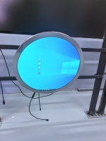 Écran tactile capacitif circulaire 23,6 pouces, écran rond 15,7 pouces, 700/1500 nits, écran intelligent d'intérieur pour magasin, 8 ms, 24/7, centre commercial