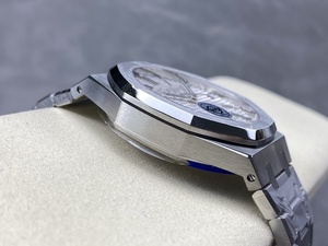 Reloj Mecánico de Lujo, Super Calidad, Resistente al Agua, 41mm, Fábrica APS, Movimiento 4302, 15510, Esfera Blanca Audemars, Resistente al Agua - Product Image 6
