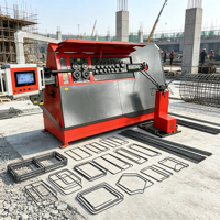 Nouvelle machine à cintrer les barres d'armature CNC de 16 mm entièrement automatique avec moteur de 5,5 kW pour chantier de construction - En promotion