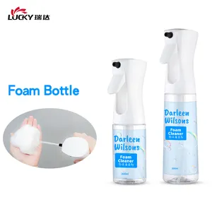 200ml 300ml Reusable Continuous Spray Bottle Plastic Foam Trigger Sprayer Bottle For Kitchen Home Cleaning