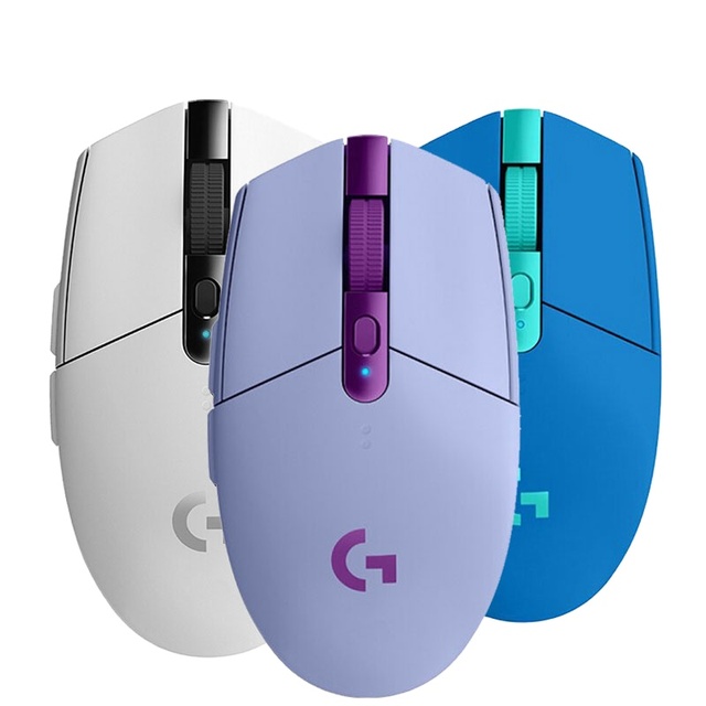 For Logitech G304 Wireless Optical Mouse 6 Programmable Buttons USB HERO Sensor 12000DPI Adjustable for Gaming on Laptop