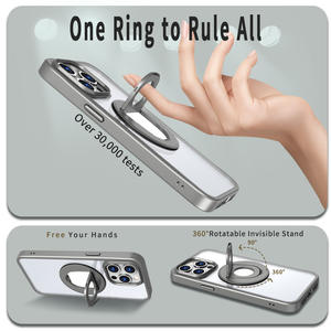 Nouveau Design Magnétique Téléphone Cas Acrylique Couverture Avec <span class=keywords><strong>360</strong></span> Rotation Stand pour <span class=keywords><strong>Samsung</strong></span> S24 ULTRA S23 FE S22 Plus S21 A13 A23 A53 A73 A14 - Product Image 5