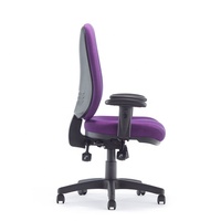 Nouvelle Chaise de Bureau Ergonomique en Tissu, Modèle 2026, Violette, Moderne, à Dossier Mi-Haut, Pivotante à 360 Degrés, pour Visiteur ou Dirigeant