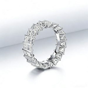 <b>CUSTOM</b> SILVER 10K/14K/18 SOLID GOLD CLASSIC LAB GROWN CVD IGI VVS-VS QUALITY BRILLIANT CUT ENGAGEMENT PARTY FASHION CLUSTER <b>RING</b> - Product Image 2