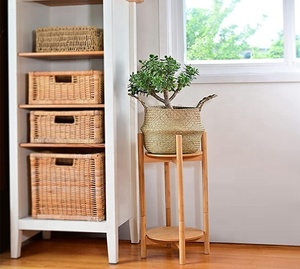 Support à fleurs en bambou empilable et durable de style moderne <span class=keywords><strong>pour</strong></span> plantes Mobilier de maison <span class=keywords><strong>pour</strong></span> le sol Décoration intérieure - Product Image 6