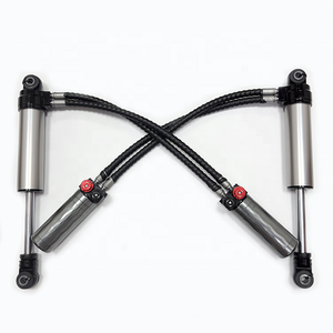 Amortisseurs Pajero à double <span class=keywords><strong>circuit</strong></span> d'huile, réglables en compression et rebond sur 12 positions, noir + rouge - Product Image 5