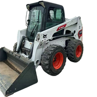 Mini-chargeuse sur pneus d'occasion S630, 1040 kg, moteur Kubota, faible nombre d'heures de travail, chargeuse compacte sur roues, garantie 1 an