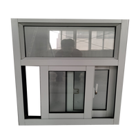 Ventana Corredera de Aleación de Aluminio de Diseño Moderno con Características de Aislamiento Acústico y Térmico, Función de Pasaje