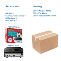 Decodificador Uuvision DVB-T2 H.265, Receptor de TV Digital Terrestre 1080p, Decodificador DVB HD, Compatible con CC