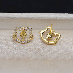 Colgante de Tigre del Zodiaco en Plata S925 con Bandeja Vacía para 8-13 Perlas, Accesorios de Joyería DIY para Mujer, Aretes de Moda-4878 - Product Image 3