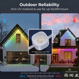 Luces <span class=keywords><strong>LED</strong></span> de Navidad para Exteriores de 30 Metros con Control Inteligente RGBW IP68, Iluminación Decorativa Navideña, Temperatura de Color 2700K-6000K, Permanentes - Product Image 2