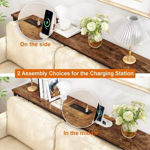 Tavolino in finto marmo MDF con struttura in metallo dorato regolabile in altezza per soggiorno-<span class=keywords><strong>Design</strong></span> contemporaneo - Product Image 4