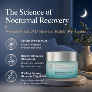 Crema de Noche Natural Beauty White Tea 55g para Cuidado Nocturno y Sets de Regalo Premium - Product Image 2