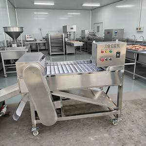 Máquina Cortadora de Pescado (Bacalao, Saury del Pacífico, Salmón, Pez Cola de Cabra, Caballa <span class=keywords><strong>Española</strong></span>, <span class=keywords><strong>Sardina</strong></span>) y Carne de Res - Product Image 1