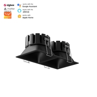 Spot encastré double tête pour plafond, projecteur LED à changement de couleur, Zigbee, variateur Dali, spots intelligents pour salle de bain et cuisine