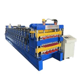 아연 도금 강철 자동 사다리꼴 거친 고립 Ibr 지붕 패널 만들기 기계 - Product Image 1