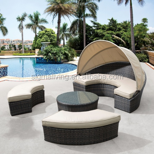 New arrival all-Weather patio furniture wicker rattan daybed