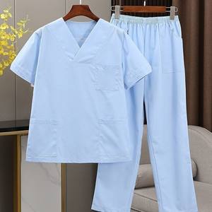 Uniformi chirurgiche donna che allatta Enfermeria set Top + articoli di pantaloni uniformi mediche scrub abiti da ospedale da salone di bellezza - Product Image 5
