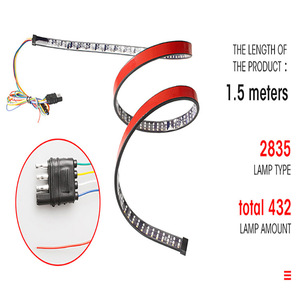 Yosovlamp Versa modèle trois rangées de feux arrière de camionnette <span class=keywords><strong>48</strong></span> 60 pouces bande lumineuse modifiée trois couleurs avertissement inverse clignotant - Product Image 5