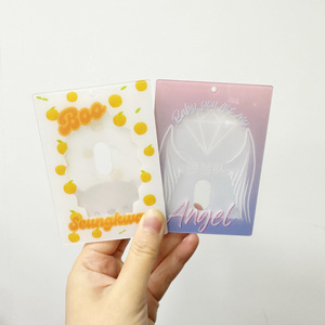 Estuche para Tarjetas de Identificación de Acrílico con Diseño Personalizado, Nuevo de Fábrica, Estuche para Tarjetas con Diseño de Anime, Bonito y Transparente, Porta Tarjetas con Llavero - Product Image 4