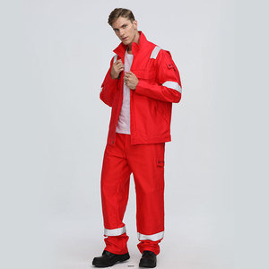 Conjunto de Ropa de Trabajo Ignífuga Newco, Manga Larga, Algodón Grueso, Uniforme de Invierno para Trabajadores, Tipo Dividido, Hecho a Medida - Product Image 4