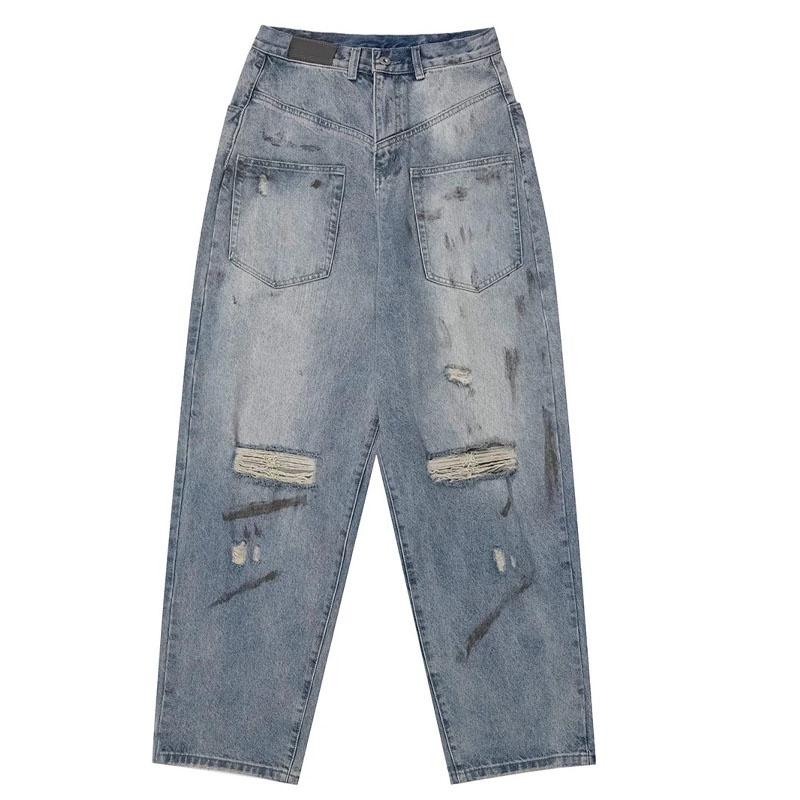 jeans macchiati di candeggina che riavvia la tua dichiarazione di