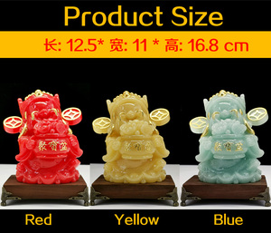 ปีใหม่จีน 2023  รูปปั้นเฟิงสุ่ย ไช่เซิน  เวินไช่เซิน เทพเจ้าแห่งโชคลาภ เทพเจ้าแห่งความมั่งคั่ง  จ้าวไช่ ของตกแต่ง ของขวัญ - Product Image 5