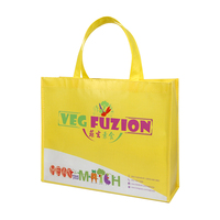 Sac à provisions non tissé réutilisable Sacs fourre-tout non tissés de supermarché Pp avec logo imprimé personnalisé