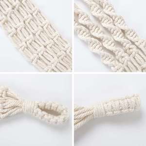 Tùy Chỉnh Thủ Công Treo Tường Thông Tự Nhiên Gỗ Treo Tổ Chức Giá Kệ Tam Giác Bằng Gỗ Nổi Kệ Với Chuỗi - Product Image 4