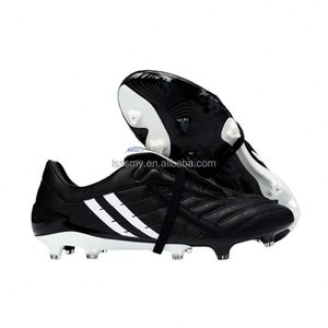 Botas de fútbol FG/TF al por mayor OEM/ODM para adultos y jóvenes, con opciones antideslizantes, ligeras y transpirables de tejido. - Product Image 5