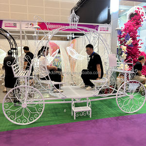 Precio de fábrica Calabaza Carros de caballos Boda Cenicienta Carruaje real para princesa - Product Image 1