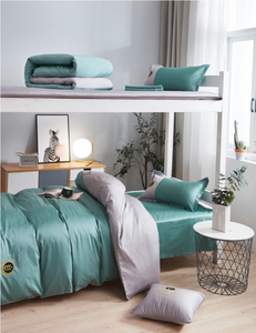 Fabricants Jade Vert Collège Literie Monarque Académie Collection 3pc 60s ² 200*98 TC Satin - Product Image 3