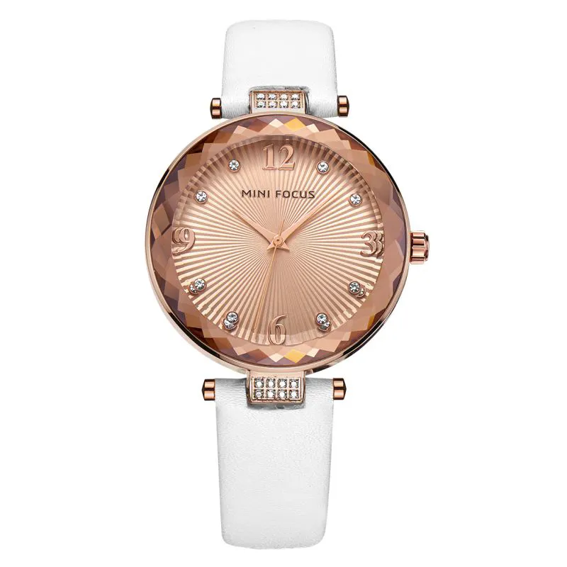 Montre Femme Mini Focus MF0038L Mooie Meisjes Horloges Mode Vrouwen Horloges Luxe Dames Lederen Horloge