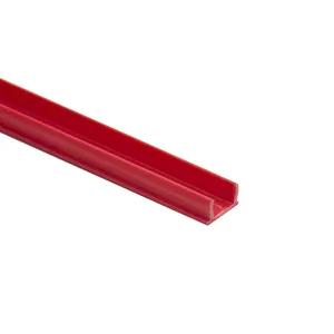 Slot 10 Red Seal Insert Strip T Slotted End Covers For Decorating Machine Application Series 30 And 40 Aluminum Extrusion